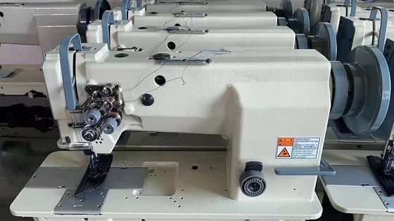 QS-4420D Direct drive double needle three synchronization walking foot lockstitch big hook industrial sewing machine