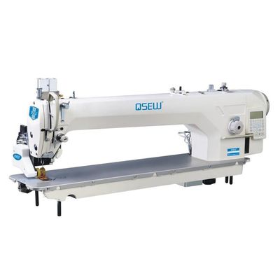El brazo largo del solo de la aguja pie auto de la impulsión directa automatizó la máquina de coser industrial del punto de cadeneta