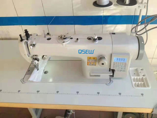 Las máquinas de coser resistentes directas QS-0321 conducen el punto de cadeneta superior e inferior industrial