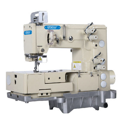 Máquina de coser industrial picotting doble plana de la máquina de coser de la puntada de cadena de la aguja de QS-1302-4W 1 o 2